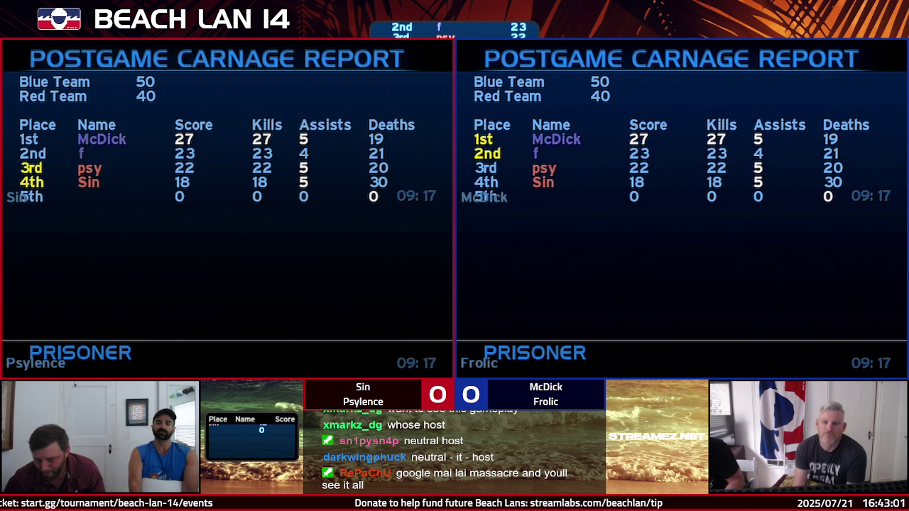 Post Game Carnage Report